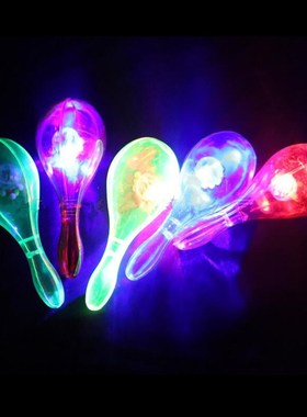 LED Maracas Flashing Light p Shake Toy Cheering Party Concer
