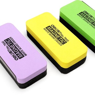 3Pcs Magnetic White Board Eraser Drywipe Marker Cleaner Abso