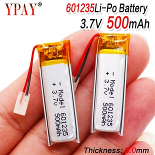 3.7V 500mAh Rechargeable Battery 601235 Lithium Polymer Li-P