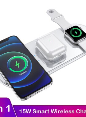 5in1 15W Wireless Charger For iPhone 12 Pro MAX 11 XS Qi Fs