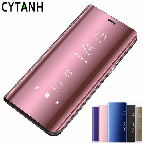 Mirror View Smart Flip Case For Huawei Honor View 20 Luxury