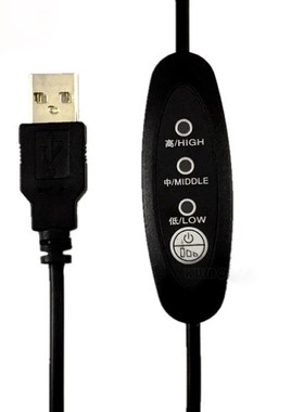 5V Usb DC3.5 Three gear Temperature Regulating Line Heating