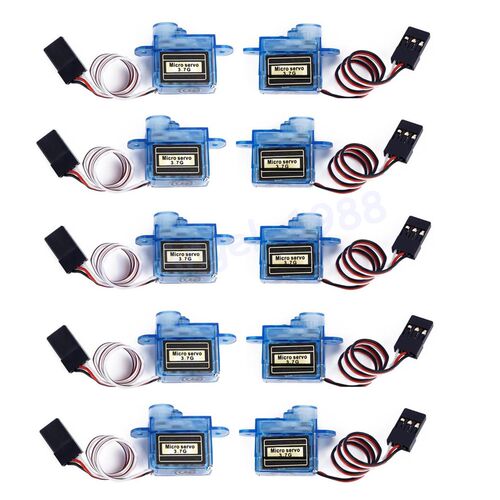 10pcs/lot Mini 3.7g Micro Servo RC plane Helicopter Boat Car