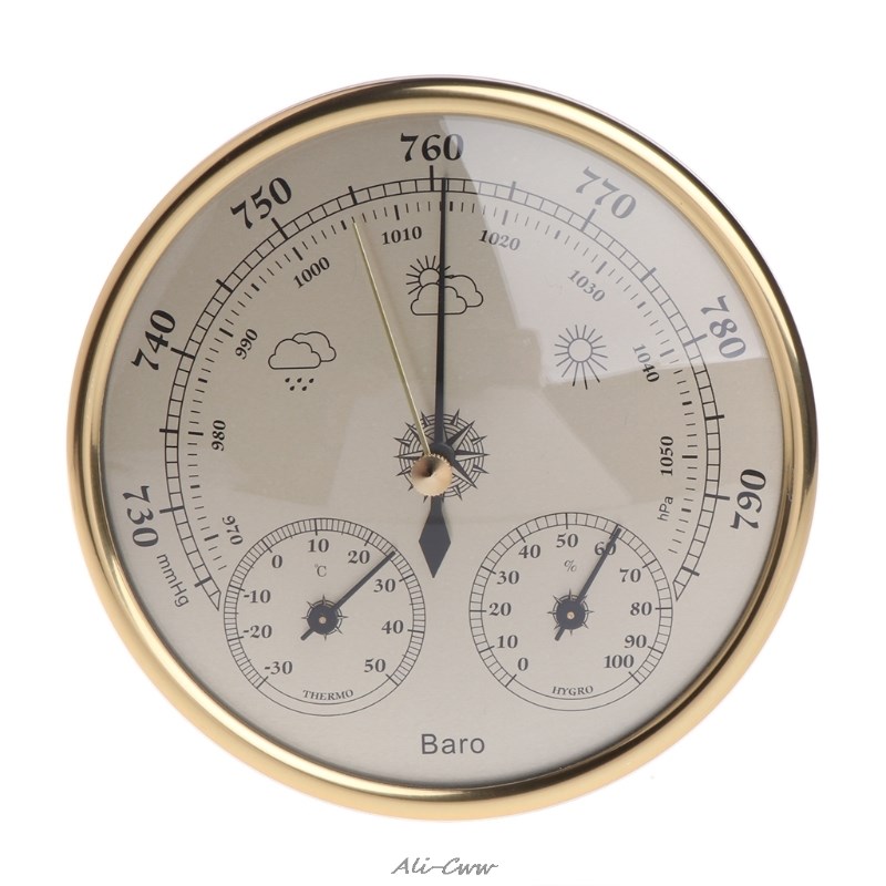 Wall Mounted Household Barometer Thermometer Hygrometer Weat