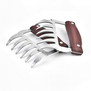 2pcs Meat Fork Shredder Claws Stainless Steel BBQ Pulled Por