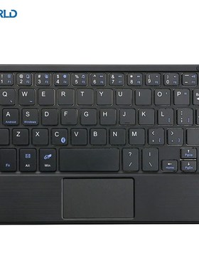 7 Inch Ultra Slim Wireless Bluetooth Keyboard Touchpad and