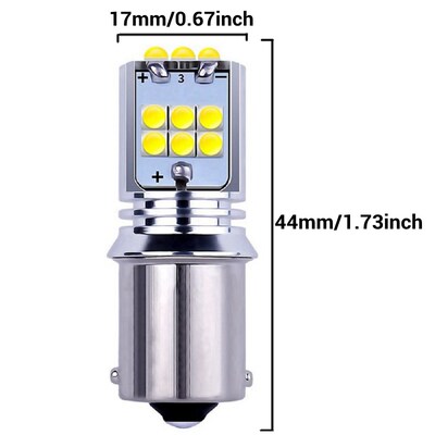 1Pcs 1156 BA15S P21W 7506 R5W R10W Super Bright 1800Lm LED A