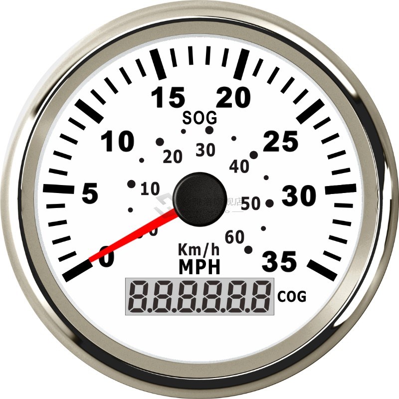 85mm 60/130KM/H Auto Marine GPS Speedometer 35/80MPH Speed G