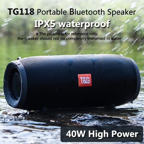 TG118 Bluetooth Speaker High Power 40W Portable Speaker Soun