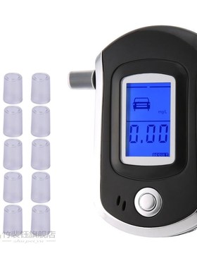 AT6000 Smart Breath Alcohol Tester Digital LCD Breathalyzer
