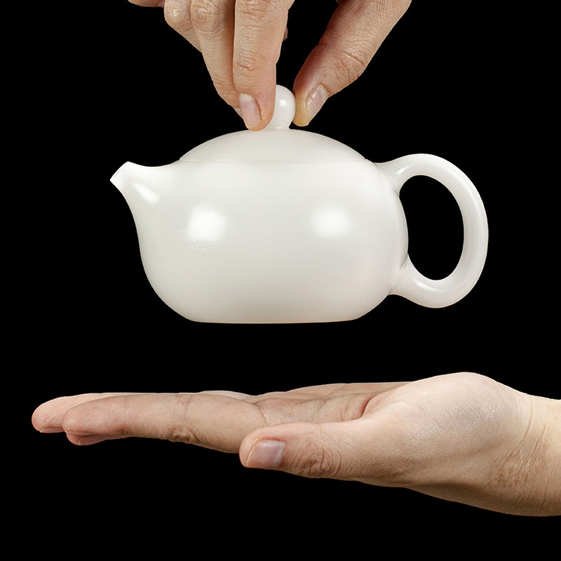 钰铨龙门 大师纯手工精密西施壶 德化高端冰种玉瓷素烧白瓷泡茶壶,餐饮具,茶壶,淘宝优惠券,粉丝福利购,淘宝优惠卷