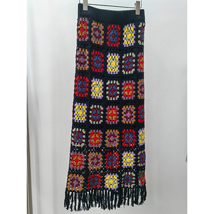 现货SCULPTOR朴秀荣joy徐梦洁同款针织半身裙春秋款女