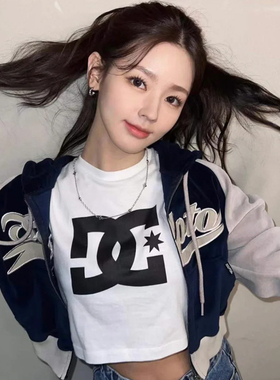 SCULPTOR 赵美延同款设计感学院风丝绒短裙女拼接短款半身裙