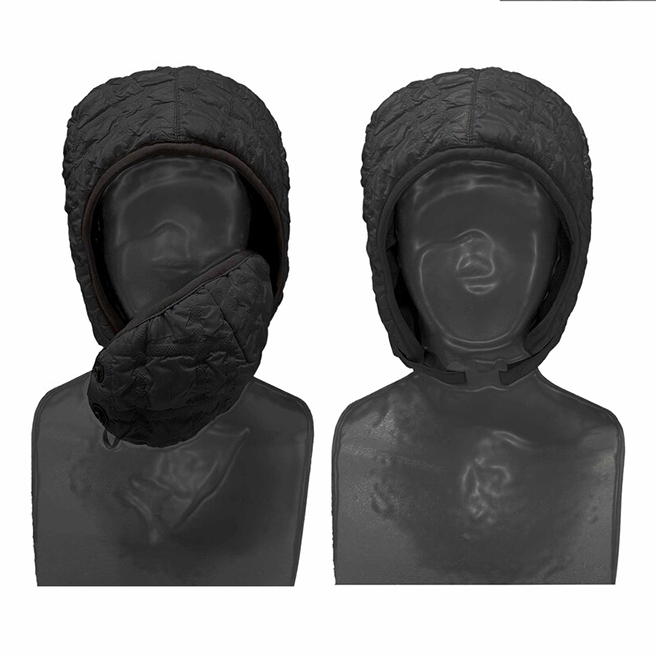 OJOS 口罩围脖一体帽子男女同款秋冬保暖护耳防风帽