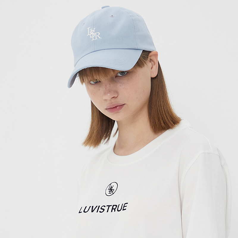 LUVISTRUE logo刺绣纯色棒球帽女显脸小鸭舌帽