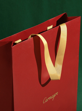 CARMAYRO/卡媚拉新年红色婚礼生日礼物袋节日送礼手提袋  不单卖