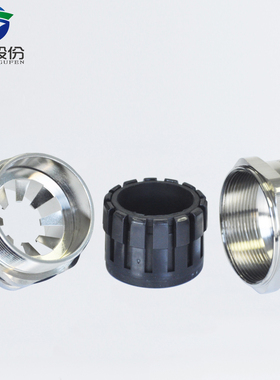 蓝盛 AEMC铜镀镍防磁波电缆接头IP68防水密封金属屏蔽格兰头葛兰