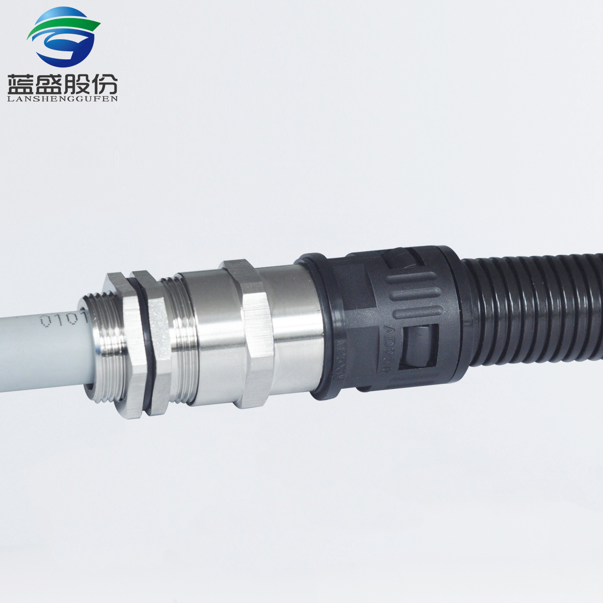 304不锈钢带锁紧波纹管接头