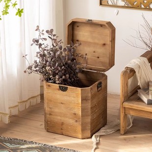 侘寂风实木木头墩子小茶几家具树桩木G桩底座客厅沙发边几民宿创