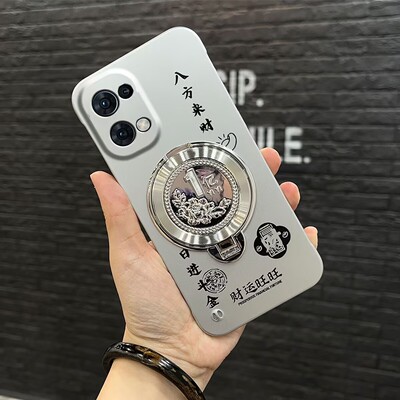 八方来财元宝1亿陀螺支架适用opporeno13手机壳reno13pro新款超薄无边框防摔保护套oppo男女2025网红爆款外壳