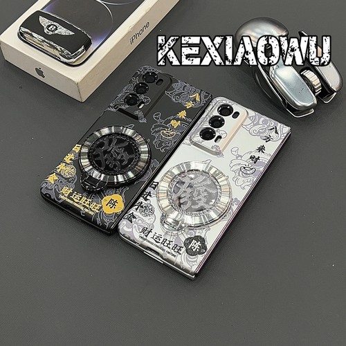 姓氏定制财源旺旺金属漆折叠适用荣耀magicV2手机壳新款高级magicVS2外壳解压發支架不撞壳防摔保护壳男款