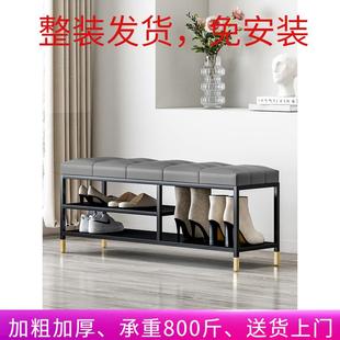 柜 入户换鞋 凳鞋 架家用门口可坐轻奢铁艺进门玄关换鞋 凳穿鞋