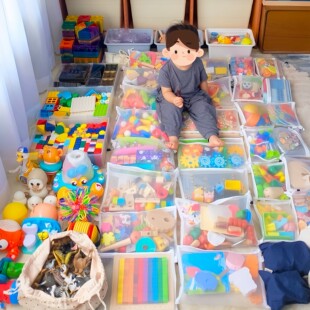 玩具收纳袋网纱玩具整理收纳神器家用积木拼图分类整理儿童房客厅