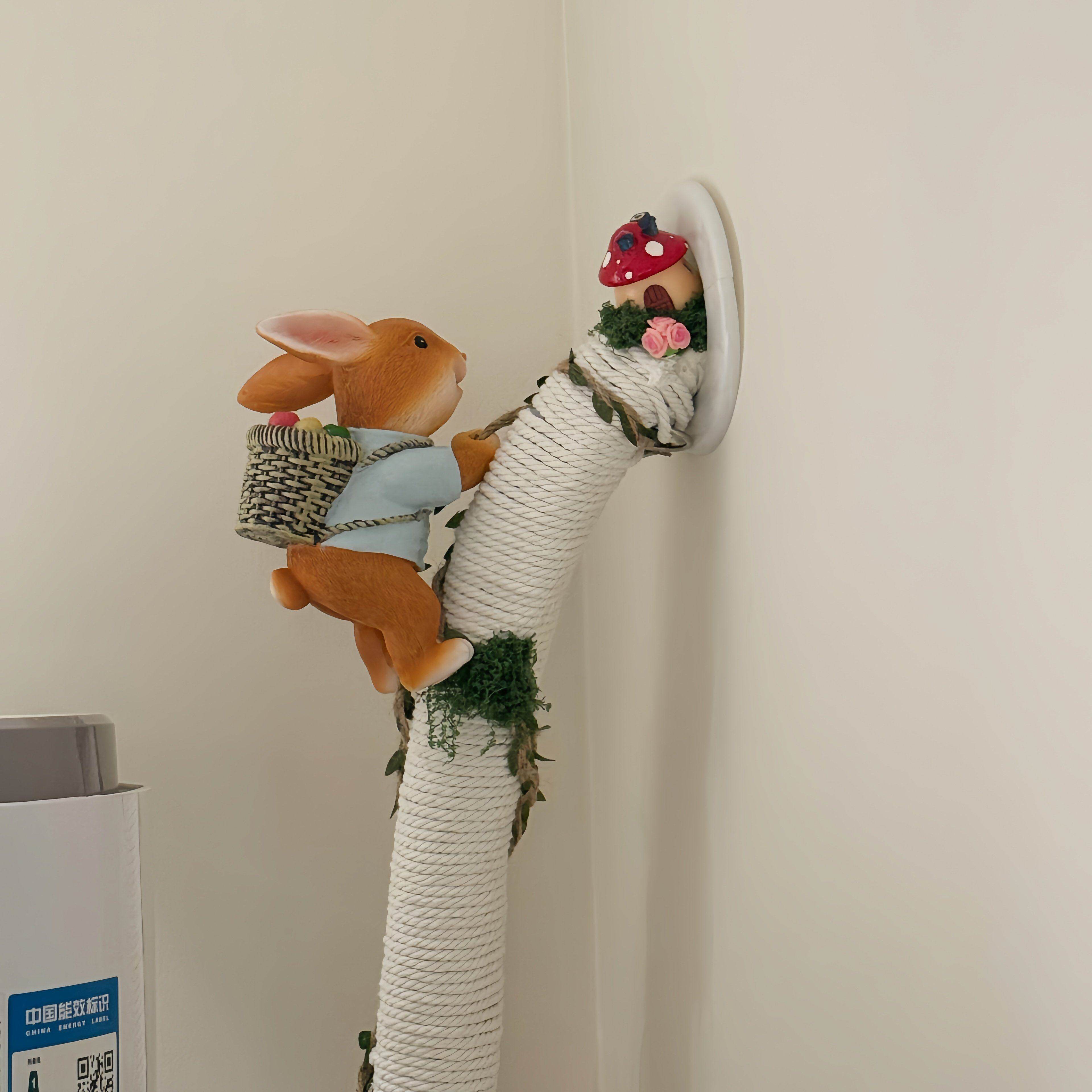 空调管装饰美化遮挡暖气管遮丑神器阳台水管厨房燃气管麻绳挂饰