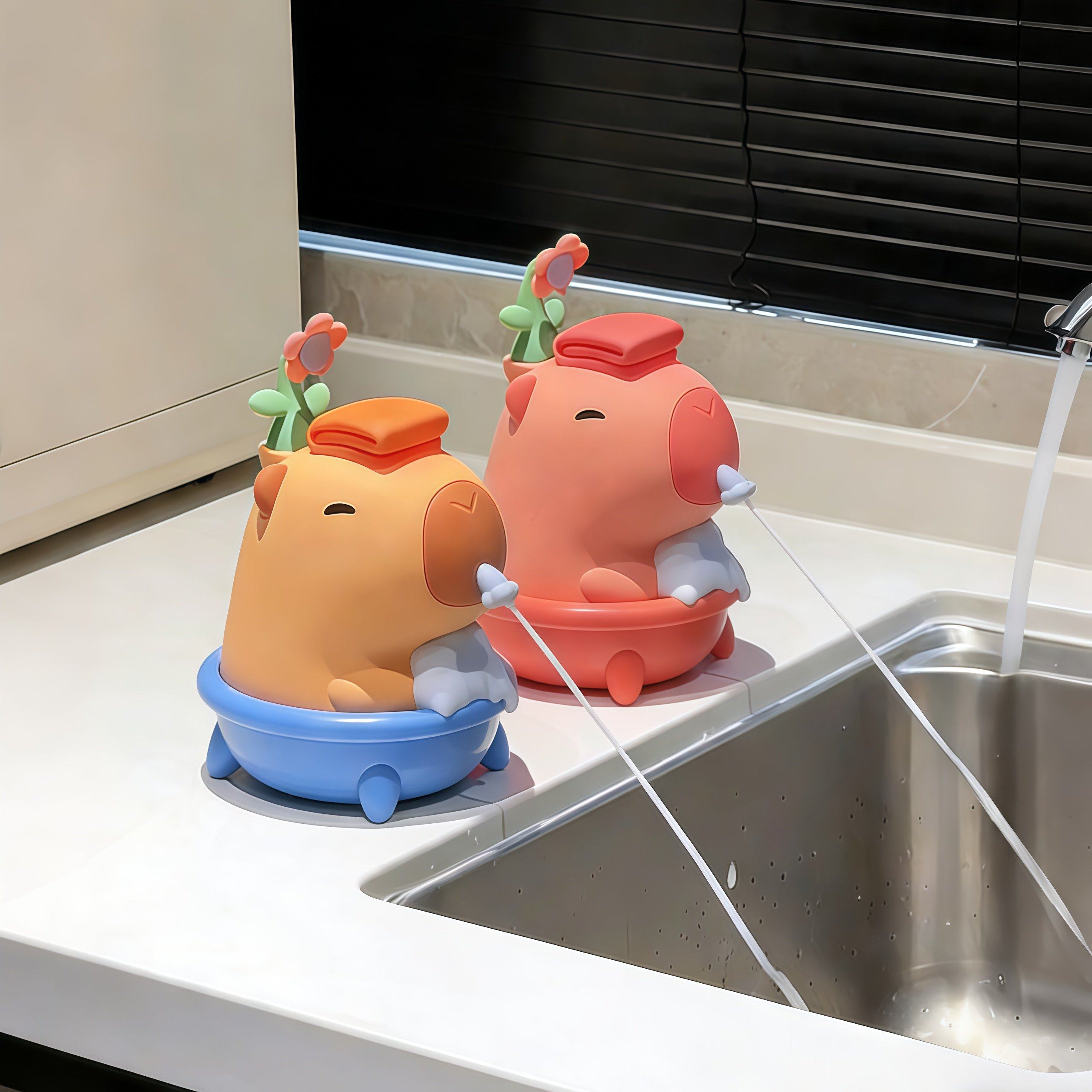 厨房自动起泡机卡皮巴拉感应式洗手液机隔空触摸智能出泡沫洗碗器