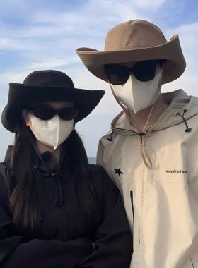西部牛仔帽子女夏季大檐露营渔夫帽防晒遮阳户外爬山登山徒步帽男