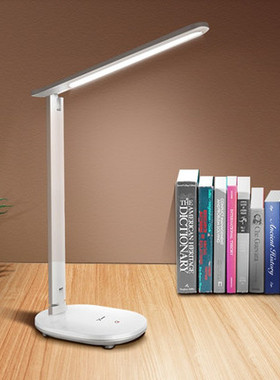 雅格T115/T112台灯强光护眼插电桌面智能可调节调光触摸无极调光