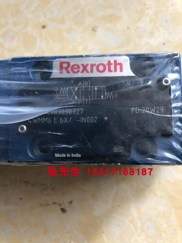 R983030727 4WMM6E6X/-IN002力士乐手动阀原装Rexroth机械配件