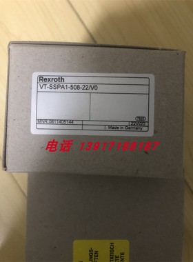 力士乐放大器0811405144 VT-SSPA1-508-22/V0德国产Rexroth品牌
