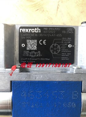 力士乐比例阀R901495957 4WREE6E16-30/V/24A1-655德国原装液压