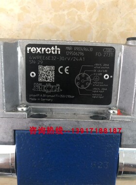 力士乐比例阀R901496430 4WREE6E32-30/V/24A1新款德国产原装正品