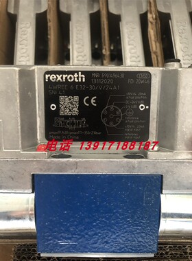 力士乐比例阀R901496430 4WREE6E32-30/V/24A1德国原装品牌
