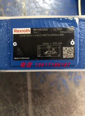 力士乐比例阀R900702020 Z4WEH10E63-41/6EG24N9ETK4QMAG24/B10