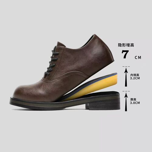 NO LOGO【首发一开】cleanfit方头德比鞋男潮厚底商务正装男鞋情