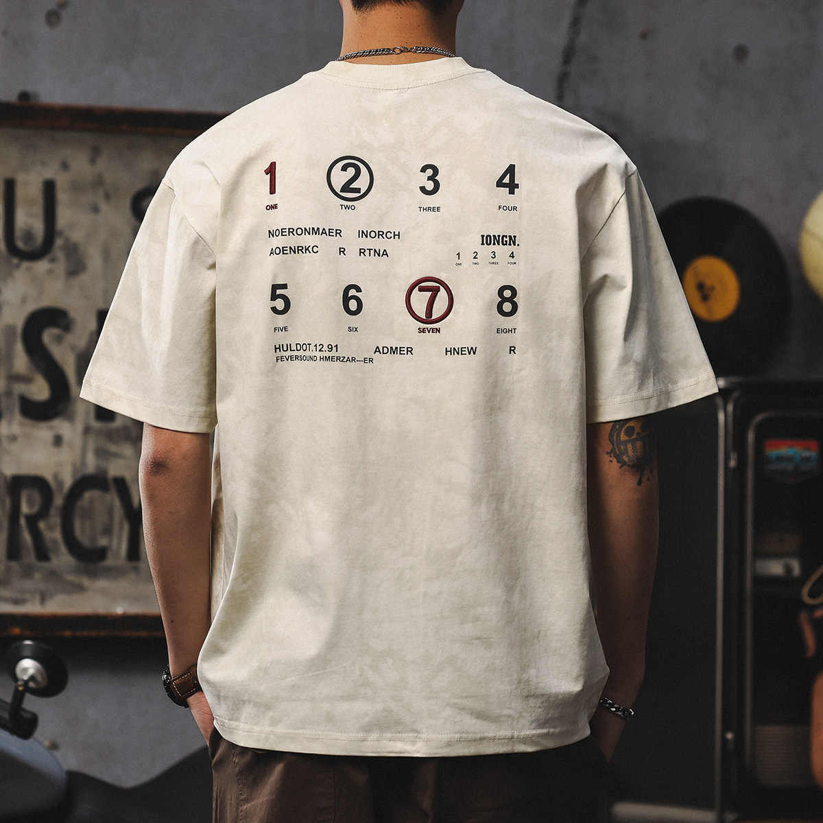 美式重磅百搭短袖t恤男2025新款夏季潮牌圆领打底衫宽松大码半袖,男装,T恤,淘宝优惠券,粉丝福利购,淘宝优惠卷