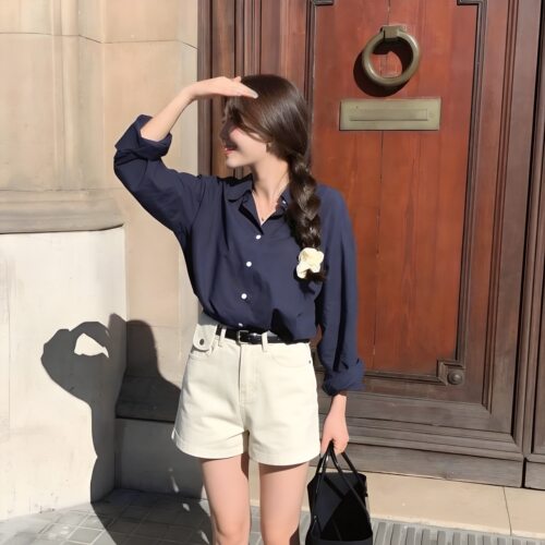 韩系ins风高级感短裤纯棉薄款夏装小个子裤子甜酷透气热裤时髦