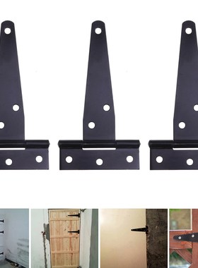 12Pcs 4Inches T Shaped Rustproof Iron Light Duty Shed Hinge