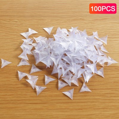 100pcs Mini Wall Desk Drawer Corner Protector Guard Triangle