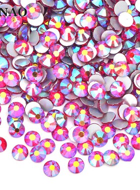 JNAO ss6 ss8 ss12 ss20 Red Crystal Nails Rhinestones Round G