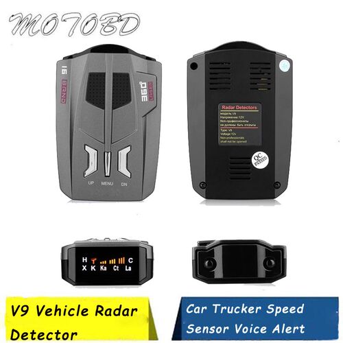 V9 Vehicle Radar Detector (English/Russian/Thai ) 360 Degre