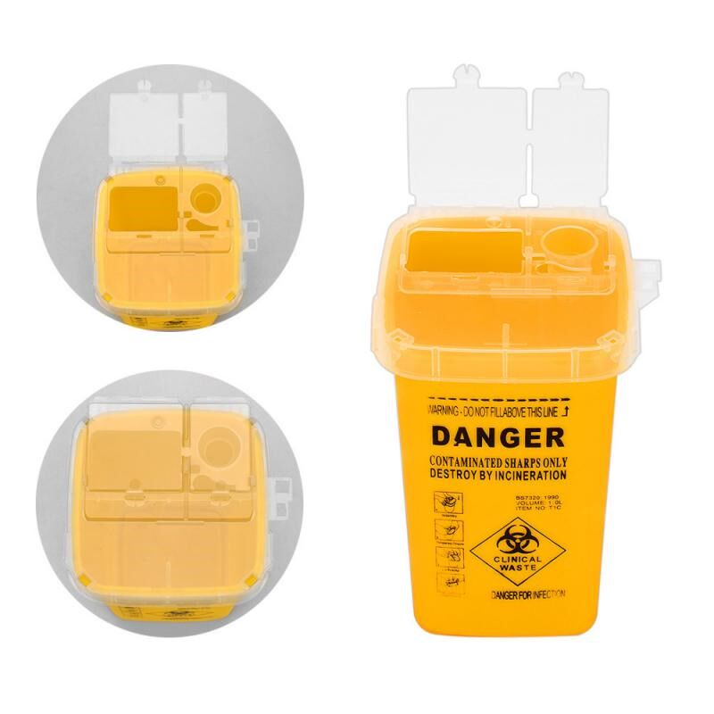1L Pro Tattoo Supplies Container For Disposable Sharps Need
