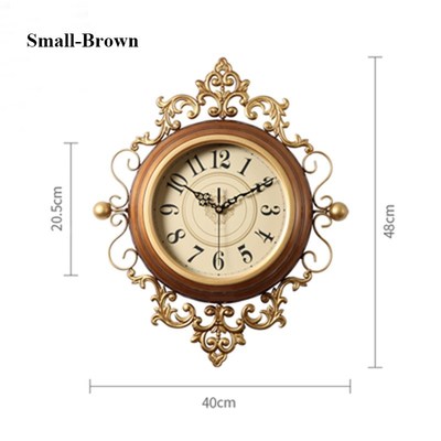 Retro Large Wall Clock Silent Vintage Clock On The Wall  Liv