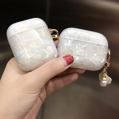 3D cute Lovely Glossy shell metal Keychain silicone Headpho