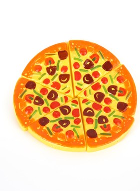 6Pcs/Set Pretend Pizza Slices Dinner Kitchen Play Food Toys
