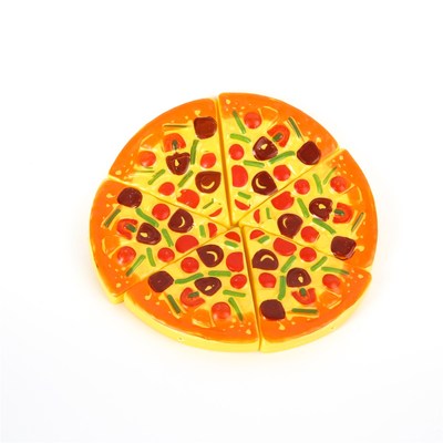 6Pcs/Set Pretend Pizza Slices Dinner Kitchen Play Food Toys