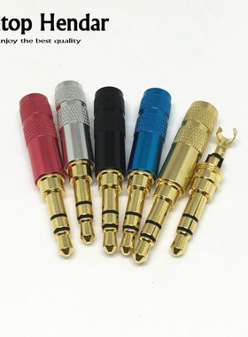 4Pcs New Mini 3.5 mm 3 Pole with Clip Plug Audio Jack Earpho